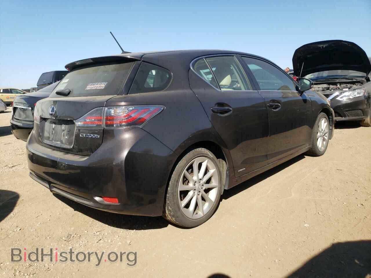 2012 LEXUS CT 200 - VIN: JTHKD5BH5C2067567 - Фото 3