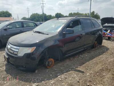2008 Ford EDGE Edge SEL, черный — VIN 2FMDK38C08BA87867, Copart
