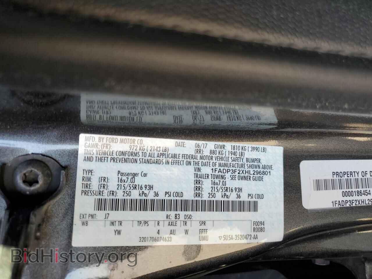2017 FORD FOCUS - VIN: 1FADP3F2XHL296801 - Photo 12