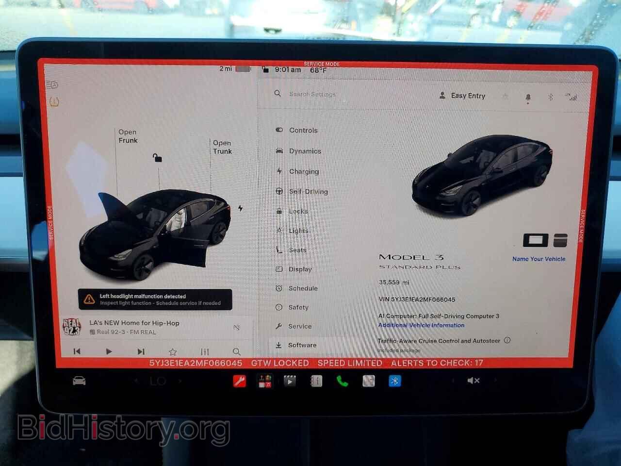 2021 TESLA MODEL 3 - VIN: 5YJ3E1EA2MF066045 - Photo 9
