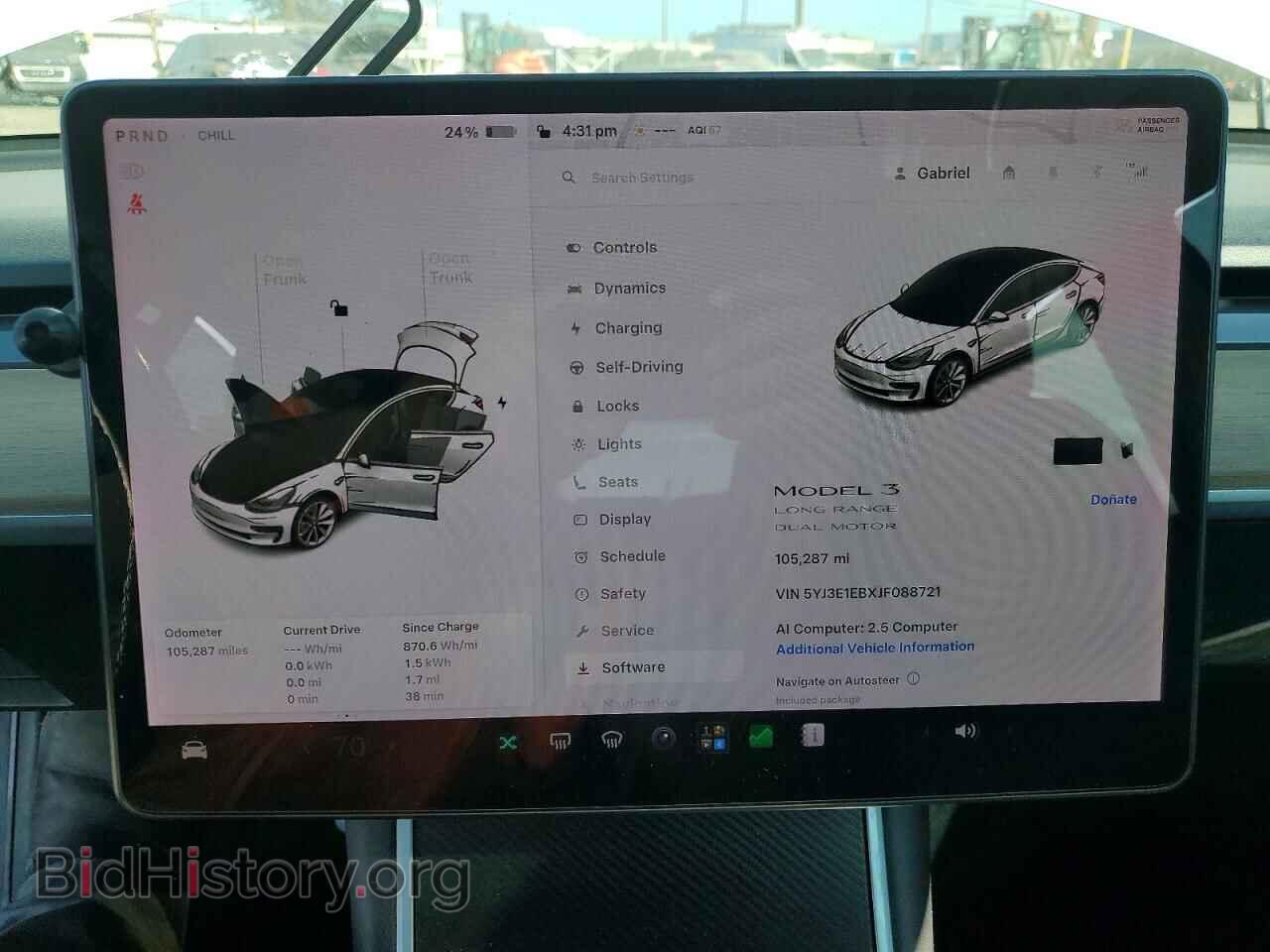 2018 TESLA MODEL 3 - VIN: 5YJ3E1EBXJF088721 - Фото 9