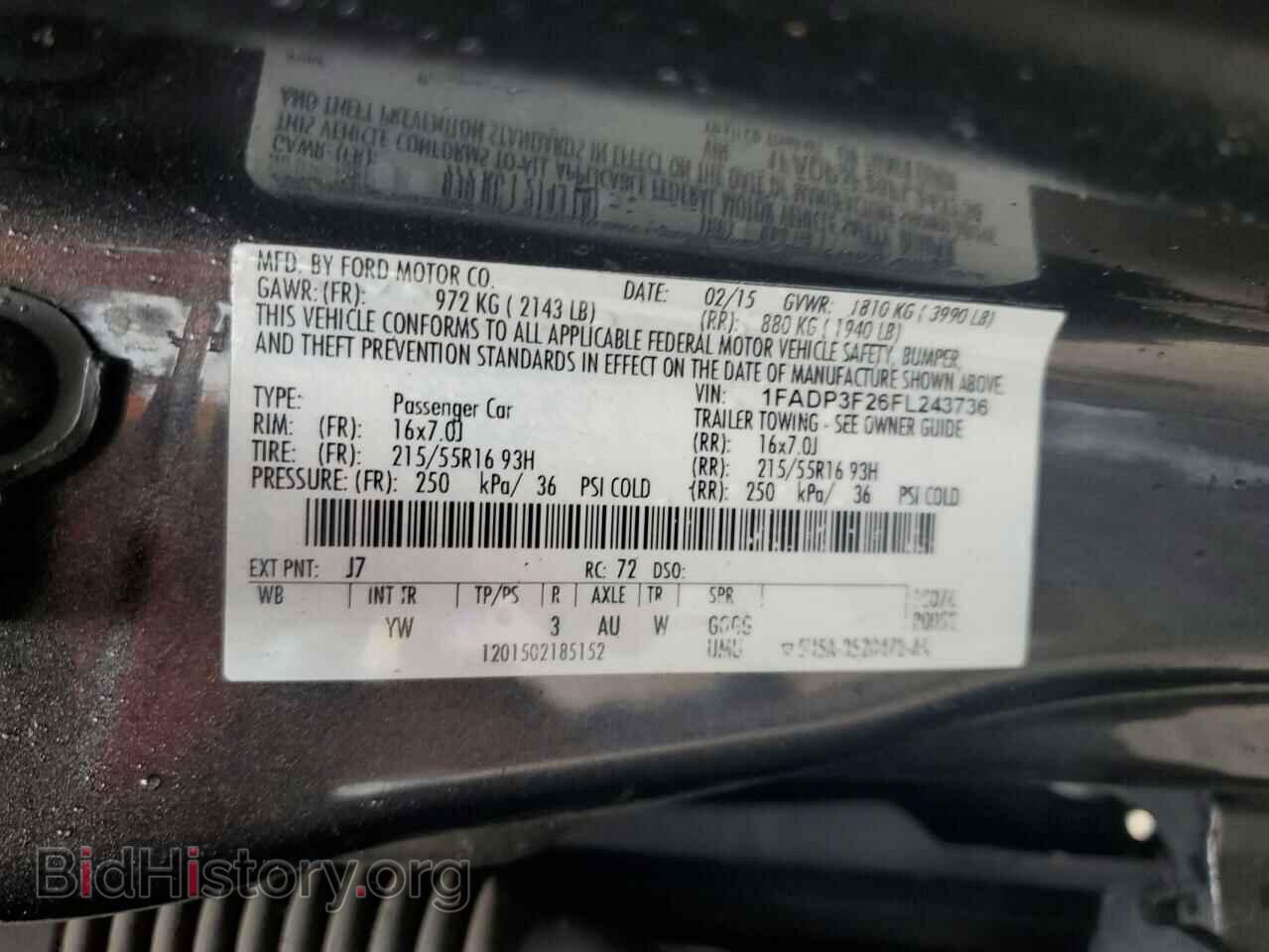 2015 FORD FOCUS - VIN: 1FADP3F26FL243736 - Photo 12