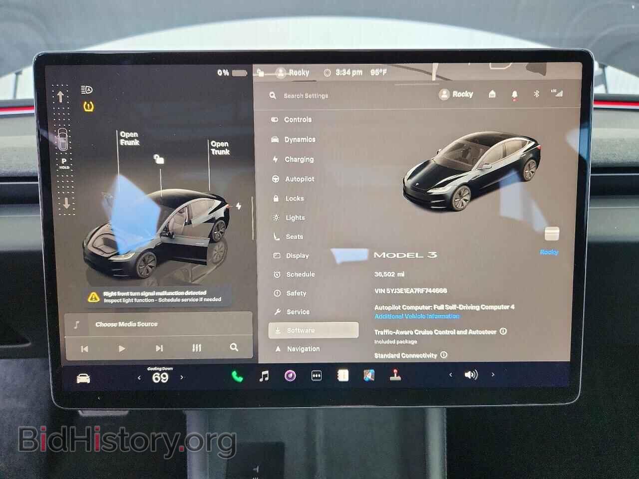 2024 TESLA MODEL 3 - VIN: 5YJ3E1EA7RF744666 - Фото 9