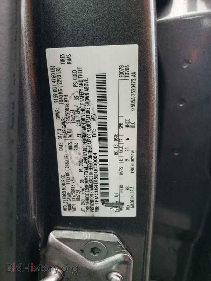 2013 FORD ESCAPE - VIN: 1FMCU9HX5DUC30084 - Фото 10