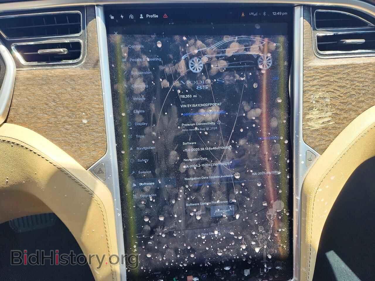 2013 TESLA MODEL S - VIN: 5YJSA1CN0DFP05147 - Фото 9