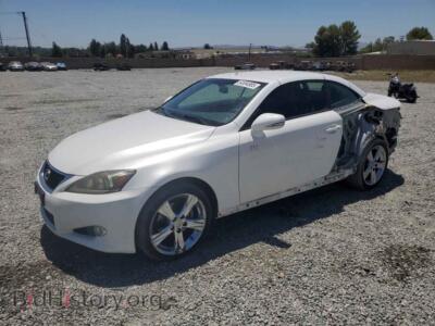 2012 Lexus IS 250, white — VIN JTHFF2C28C2525106, Copart