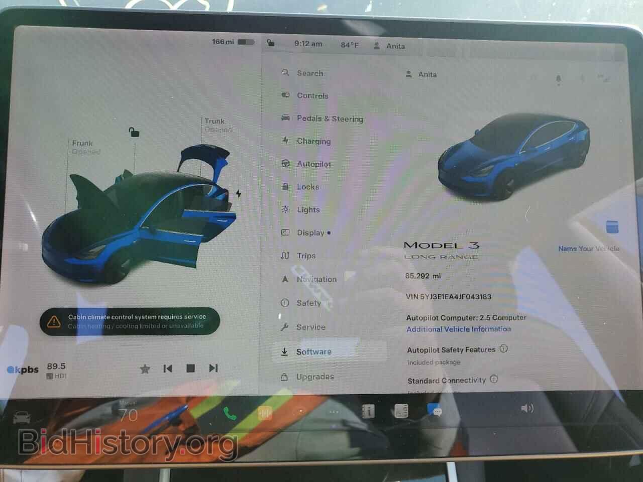 2018 TESLA MODEL 3 - VIN: 5YJ3E1EA4JF043183 - Фото 9