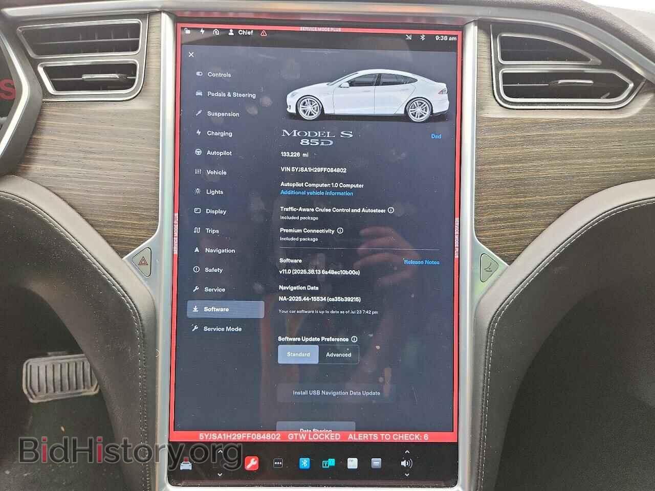 2015 TESLA MODEL S - VIN: 5YJSA1H29FF084802 - Photo 9