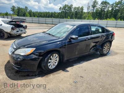2012 Chrysler 200 Touring, черный — VIN 1C3CCBBBXCN180677, Copart