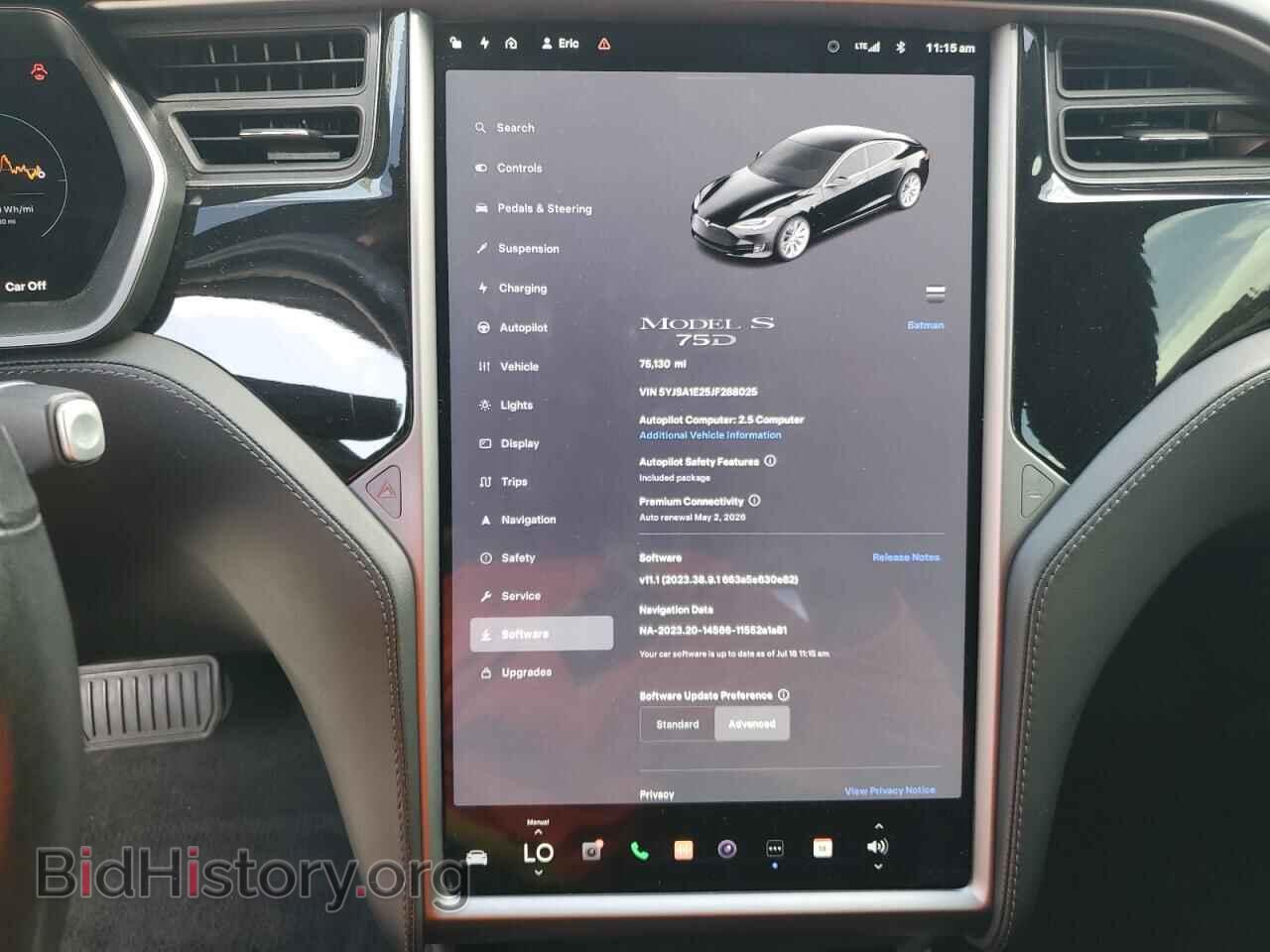 2018 TESLA MODEL S - VIN: 5YJSA1E25JF288025 - Photo 9