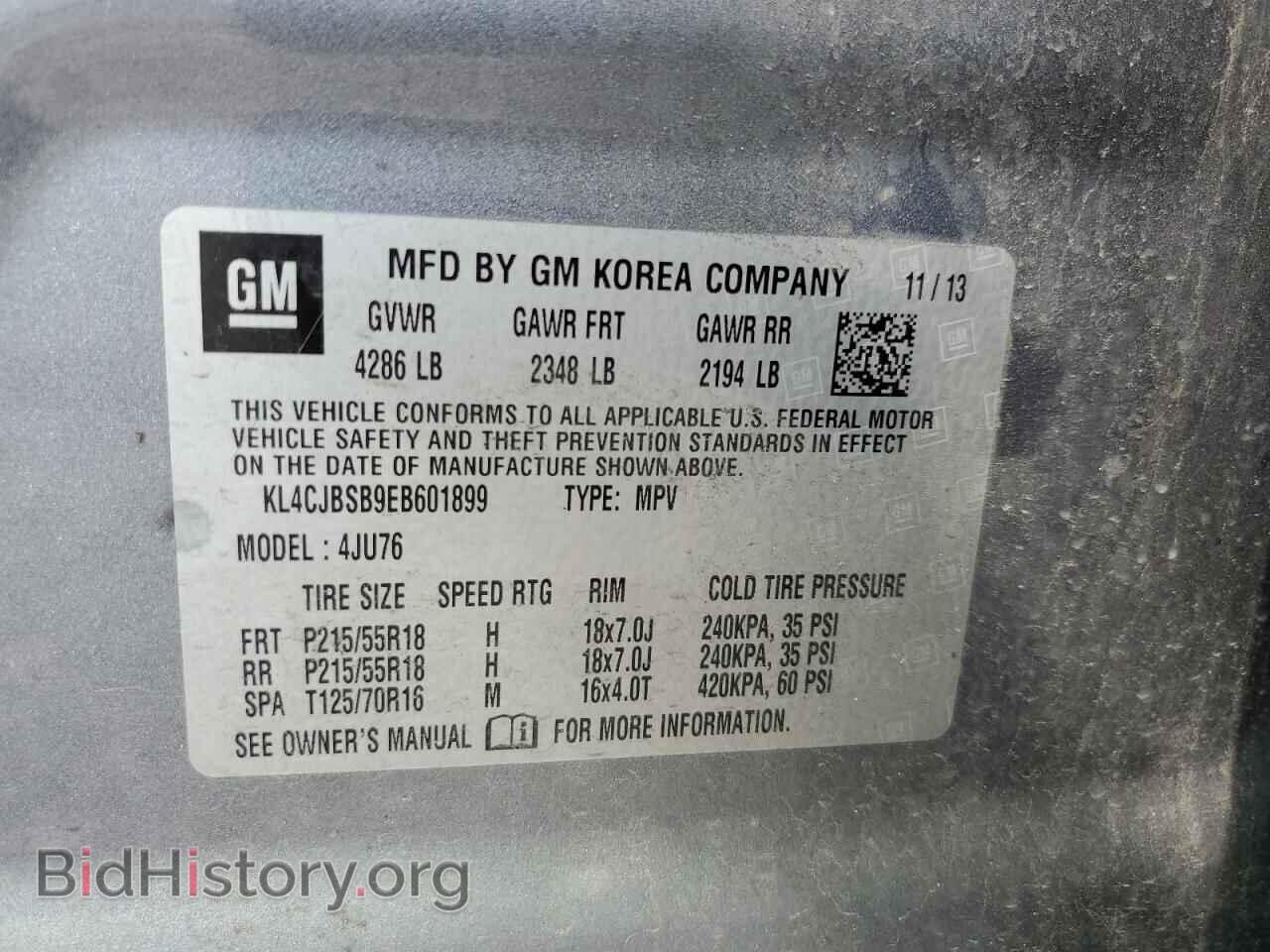 2014 BUICK ENCORE - VIN: KL4CJBSB9EB601899 - Photo 13