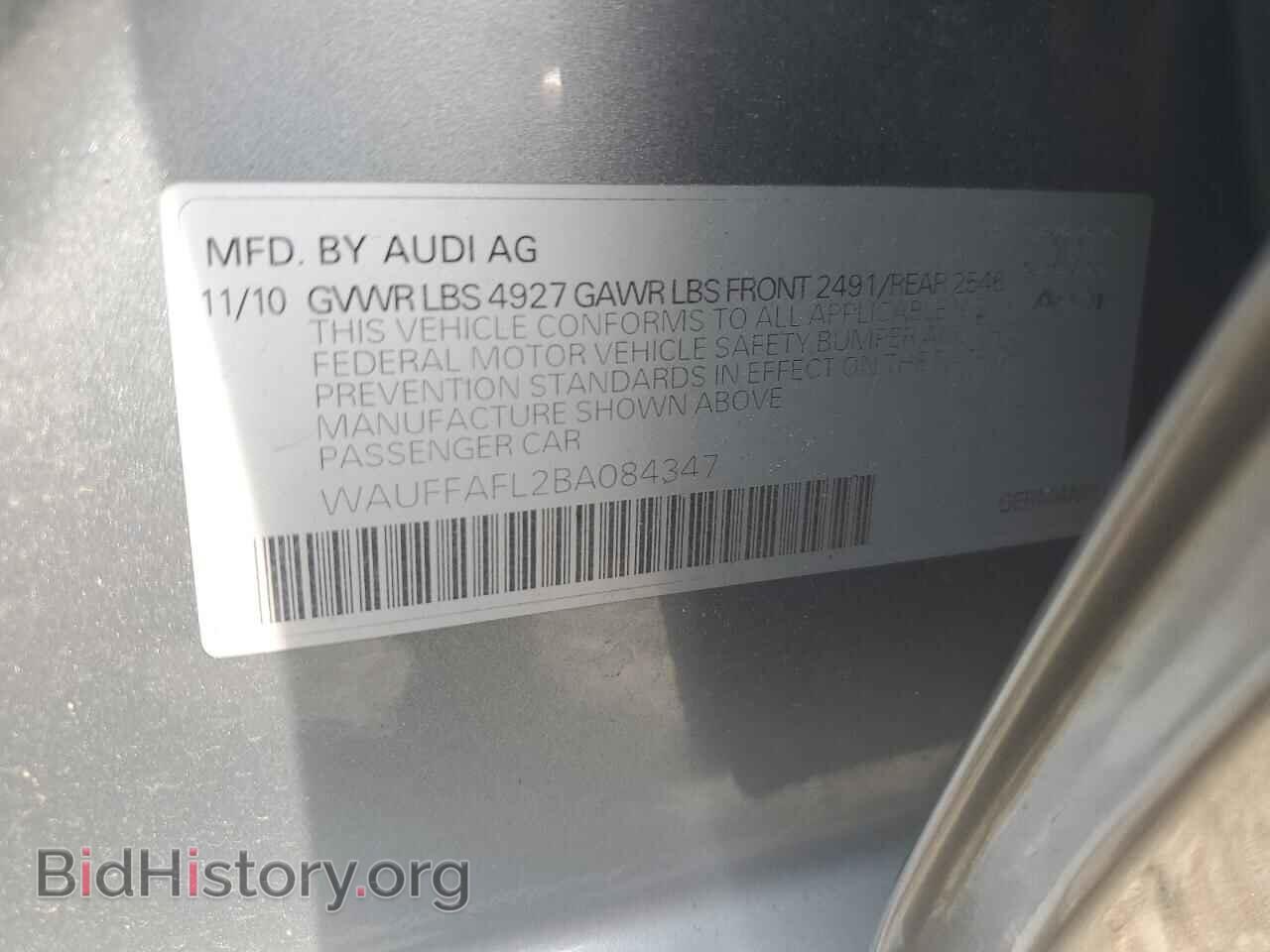 2011 AUDI A4 - VIN: WAUFFAFL2BA084347 - Photo 13