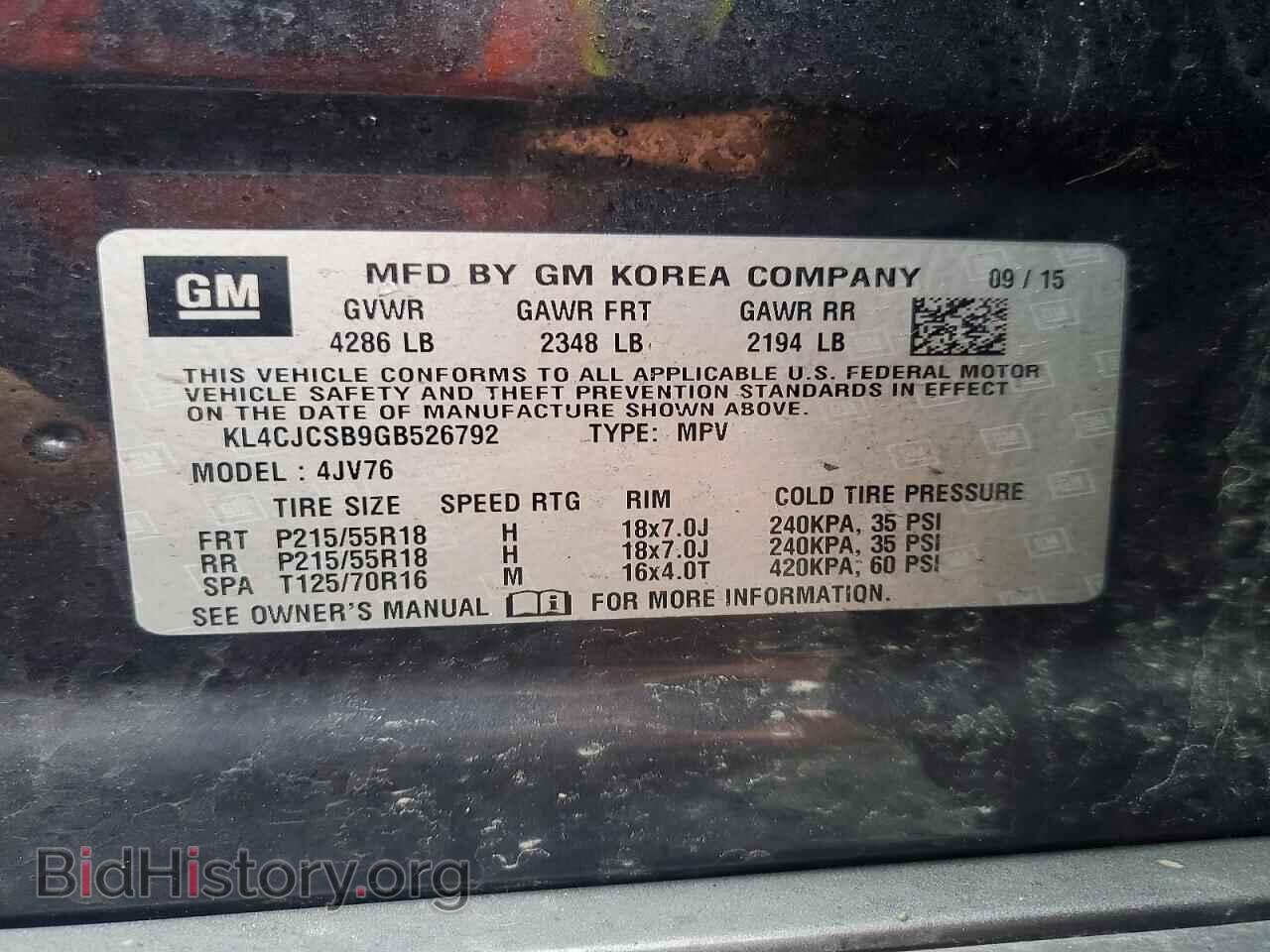 2016 BUICK ENCORE - VIN: KL4CJCSB9GB526792 - Photo 13