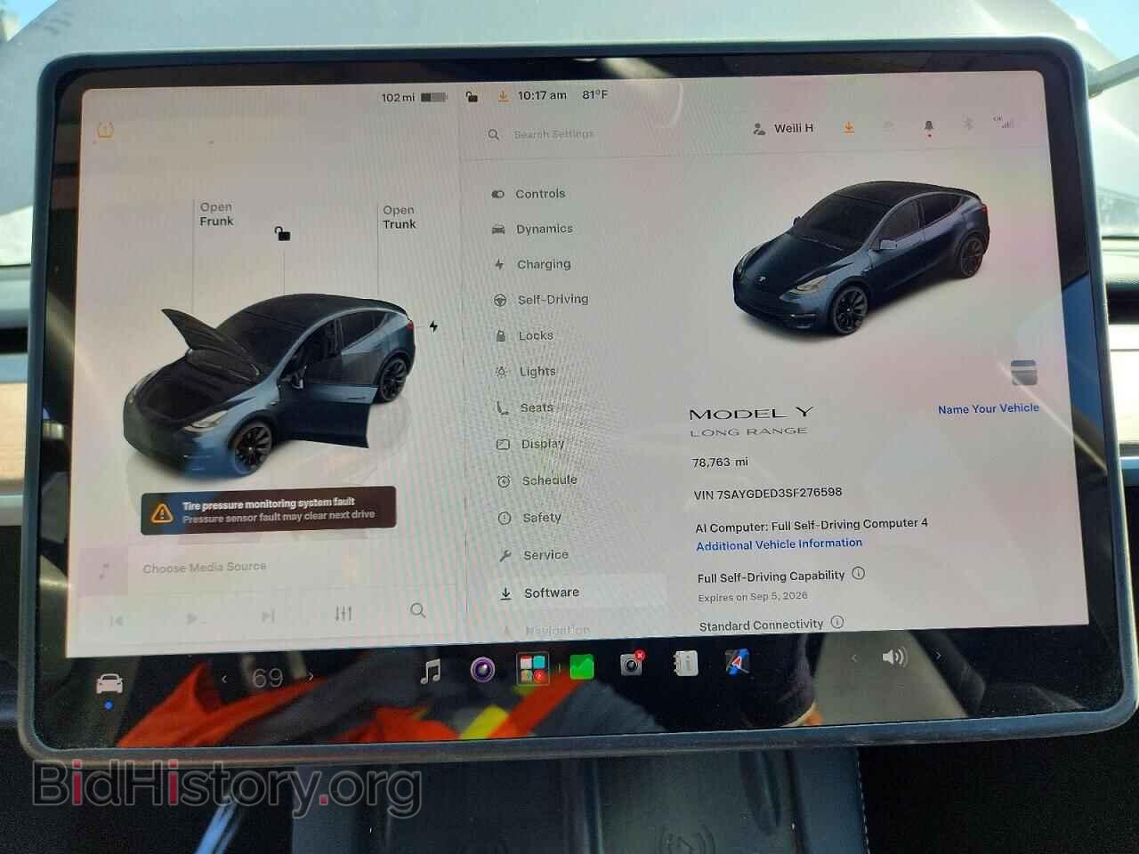 2025 TESLA MODEL Y - VIN: 7SAYGDED3SF276598 - Photo 9