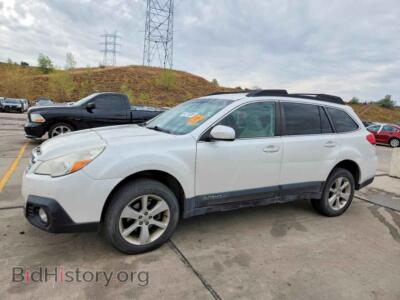 2014 Subaru OUTBACK 2.5I Premium, белый — VIN 4S4BRCCC4E3253135, Copart