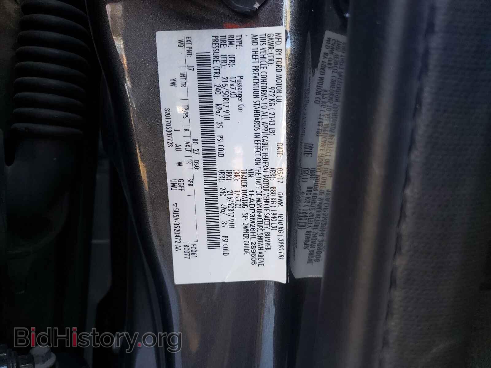 2017 FORD FOCUS - VIN: 1FADP3M26HL289606 - Photo 10