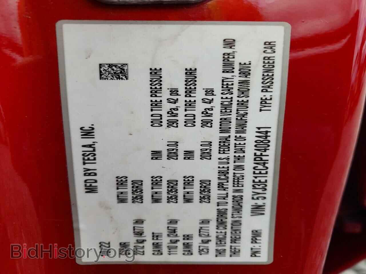 2023 TESLA MODEL 3 - VIN: 5YJ3E1EC4PF408441 - Фото 13