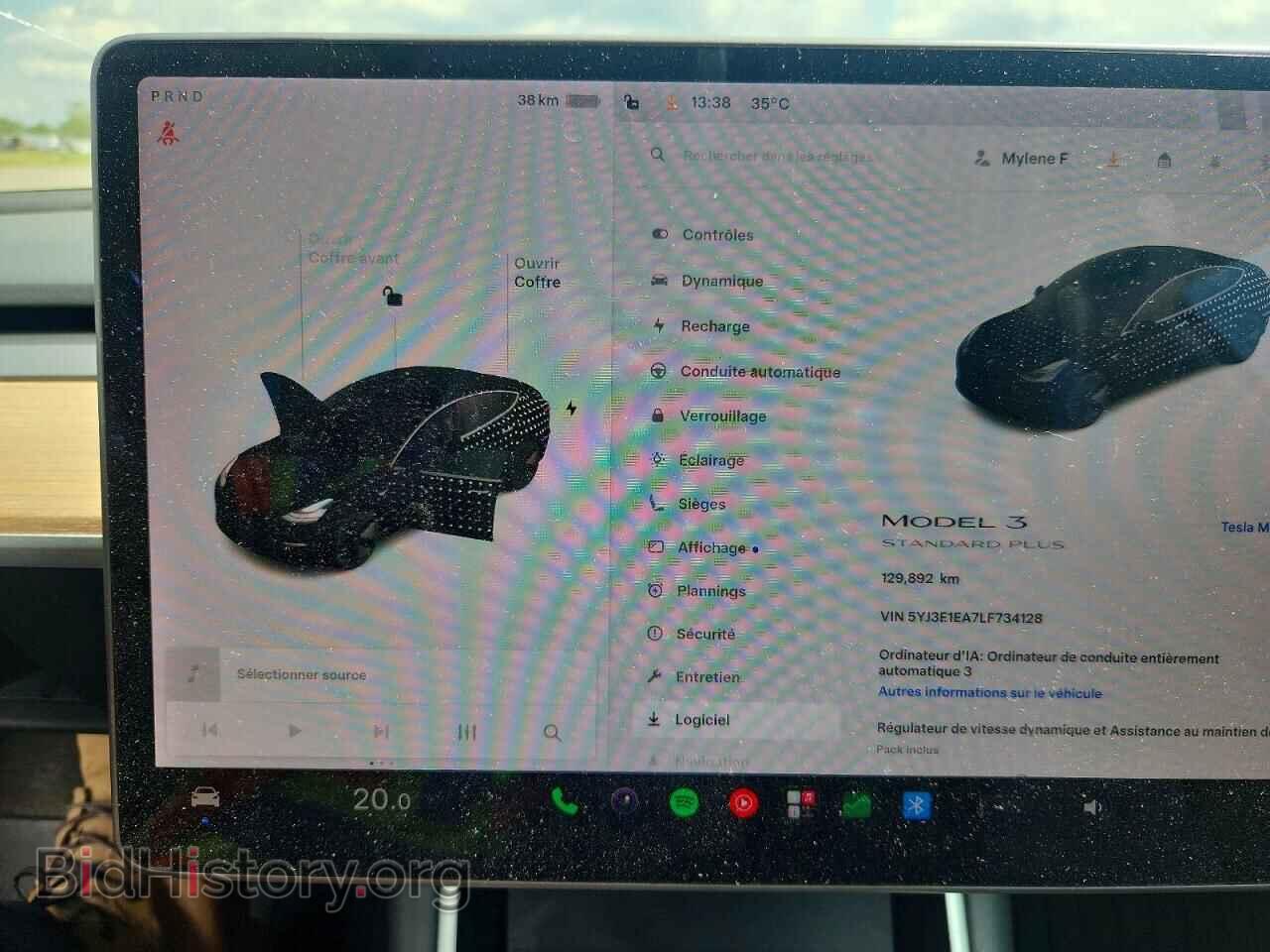 2020 TESLA MODEL 3 - VIN: 5YJ3E1EA7LF734128 - Фото 9