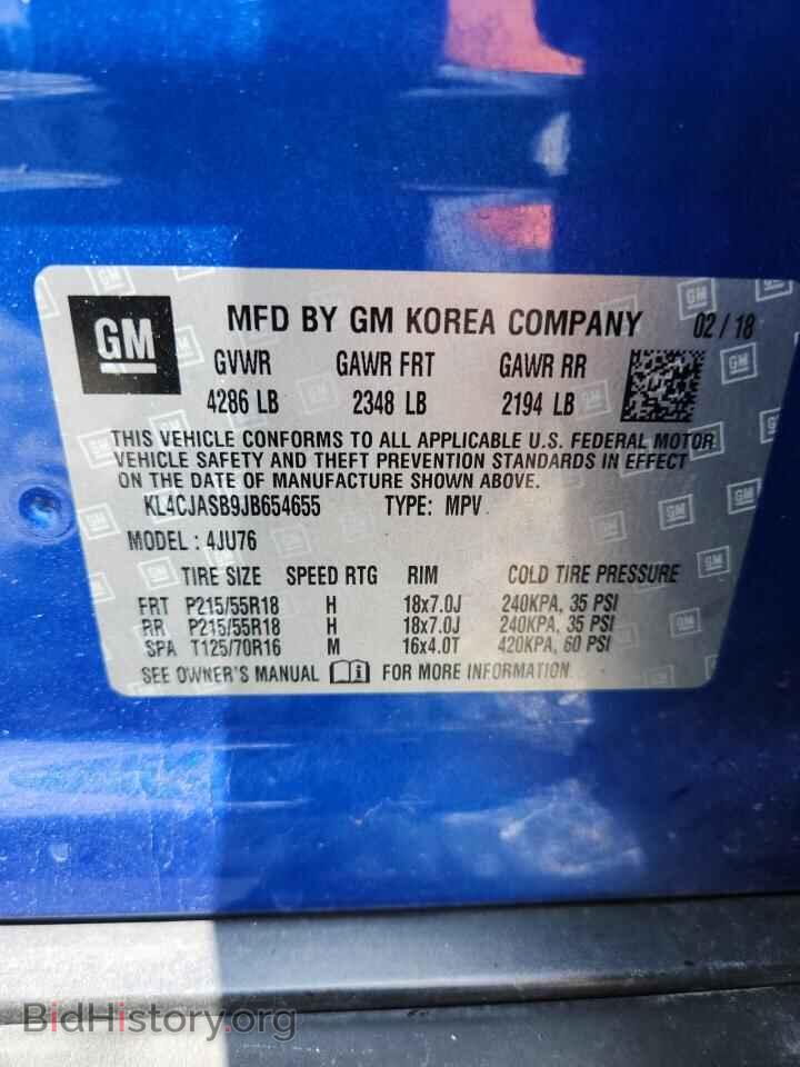 2018 BUICK ENCORE - VIN: KL4CJASB9JB654655 - Photo 13