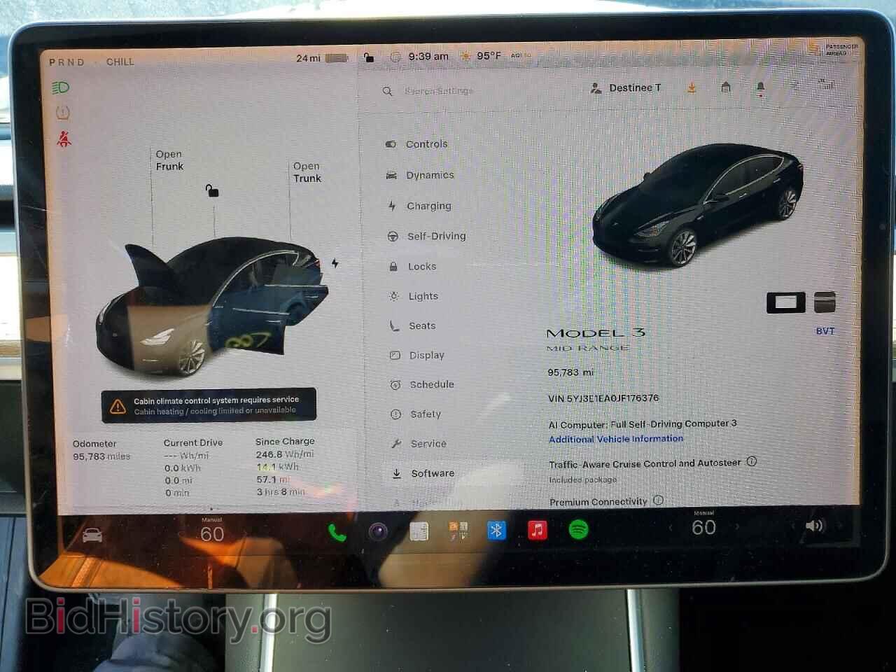 2018 TESLA MODEL 3 - VIN: 5YJ3E1EA0JF176376 - Photo 9