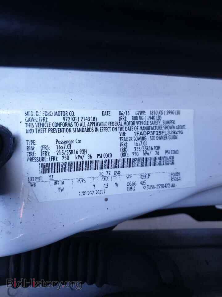 2015 FORD FOCUS - VIN: 1FADP3F25FL329216 - Фото 10
