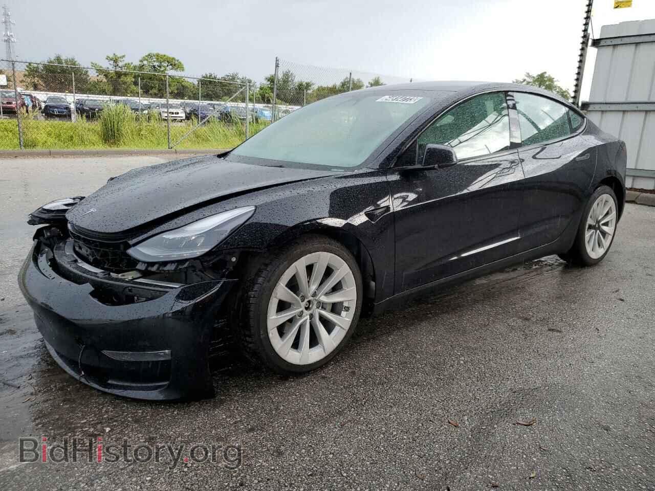 Photo 5YJ3E1EB0NF187442 - TESLA MODEL 3 2022