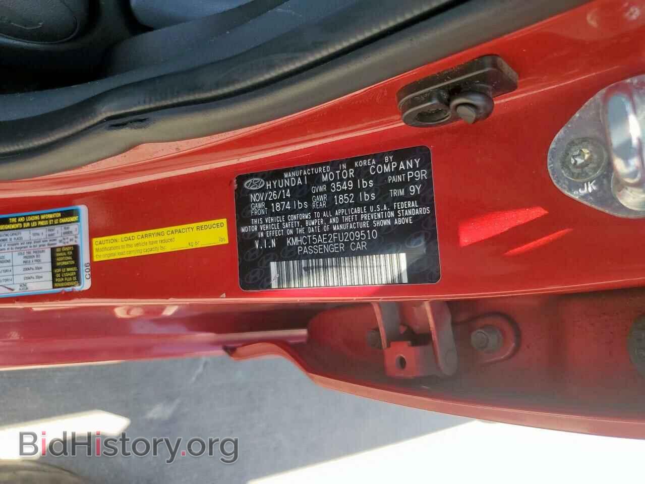 2015 HYUNDAI ACCENT - VIN: KMHCT5AE2FU209510 - Фото 12
