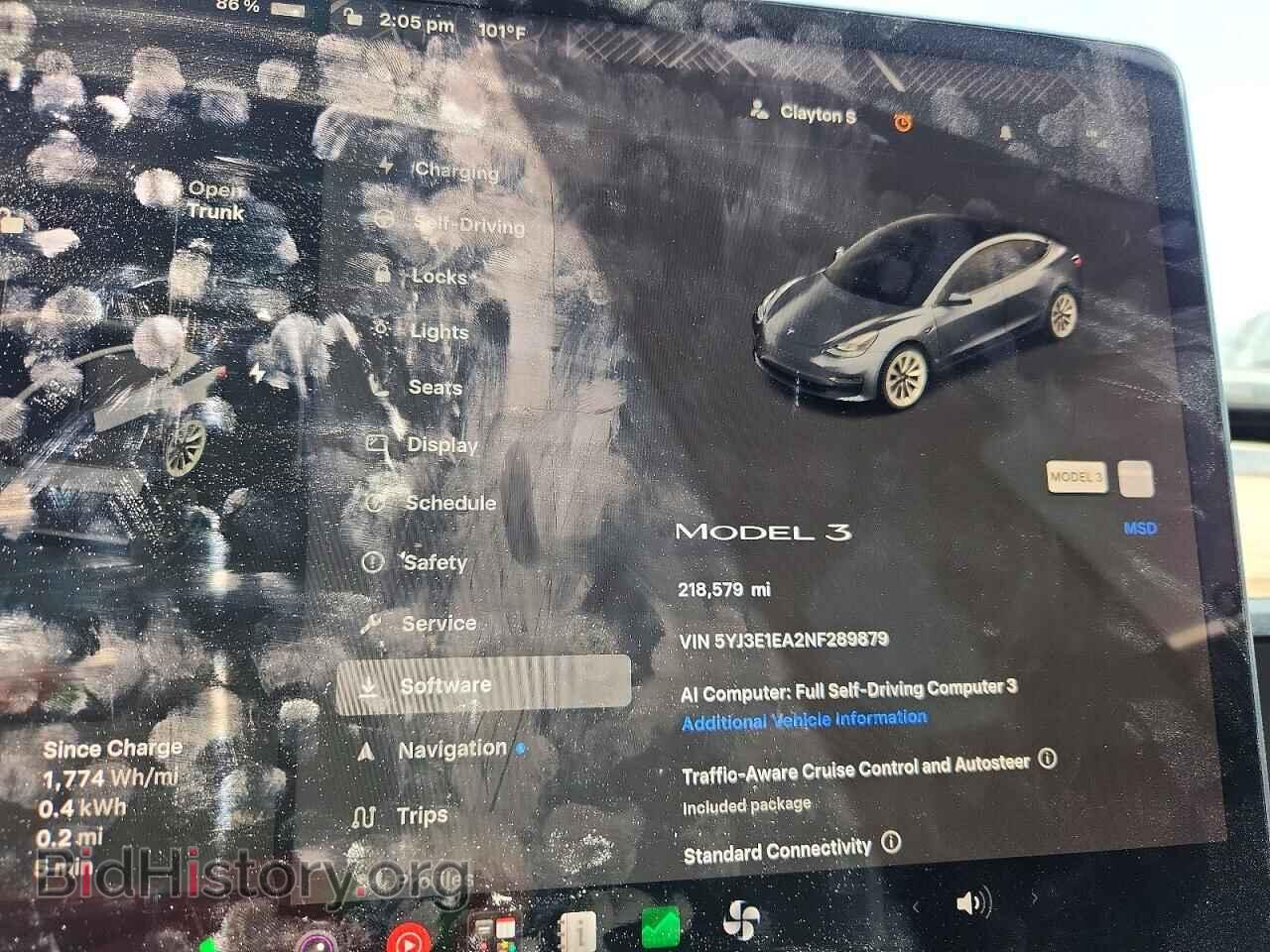 2022 TESLA MODEL 3 - VIN: 5YJ3E1EA2NF289879 - Фото 9