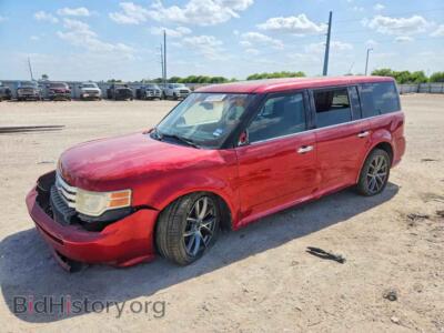 2010 Ford FLEX Limited, red — VIN 2FMGK5DC0ABA17869, Copart