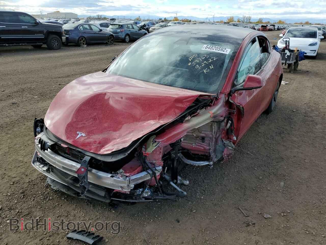 2022 TESLA MODEL 3 - VIN: 5YJ3E1EB6NF198316 - Фото 2
