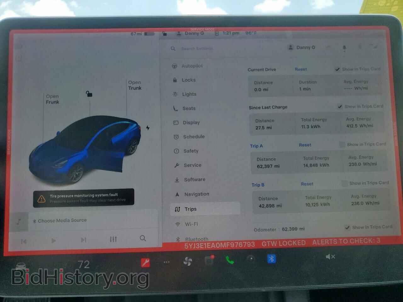 2021 TESLA MODEL 3 - VIN: 5YJ3E1EA0MF976793 - Фото 9
