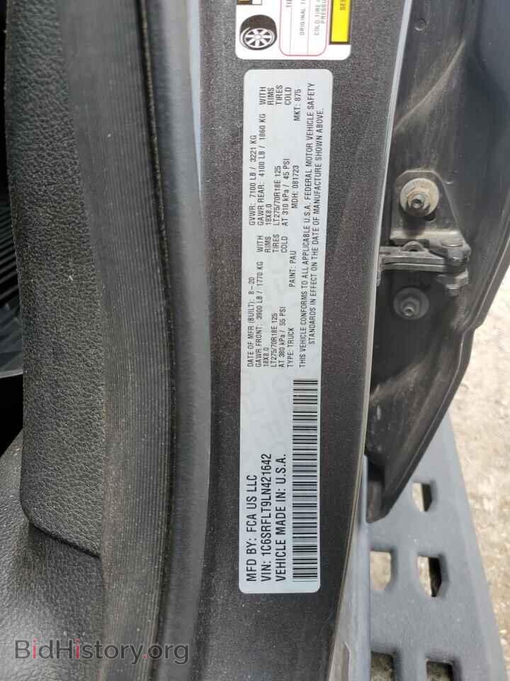 2020 RAM 1500 - VIN: 1C6SRFLT9LN421642 - Фото 13