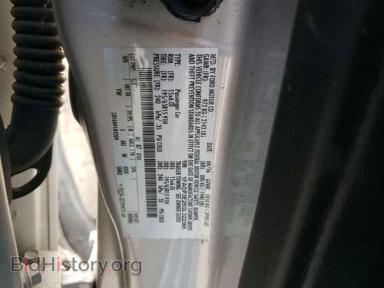 2016 FORD FOCUS - VIN: 1FADP3E25GL322365 - Photo 13