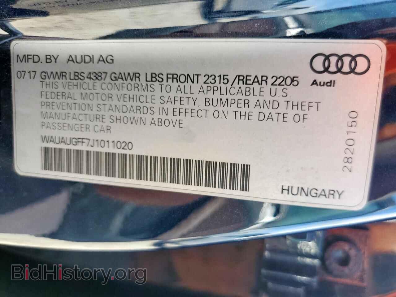 2018 AUDI A3 - VIN: WAUAUGFF7J1011020 - Photo 12