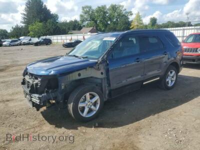 2017 Ford EXPLORER XLT, синий — VIN 1FM5K8D81HGB28471, Copart