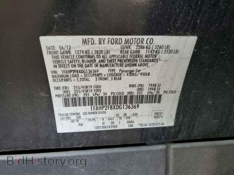 2013 Ford TAURUS (VIN 1FAHP2F8XDG136369) — photo 10 of 10