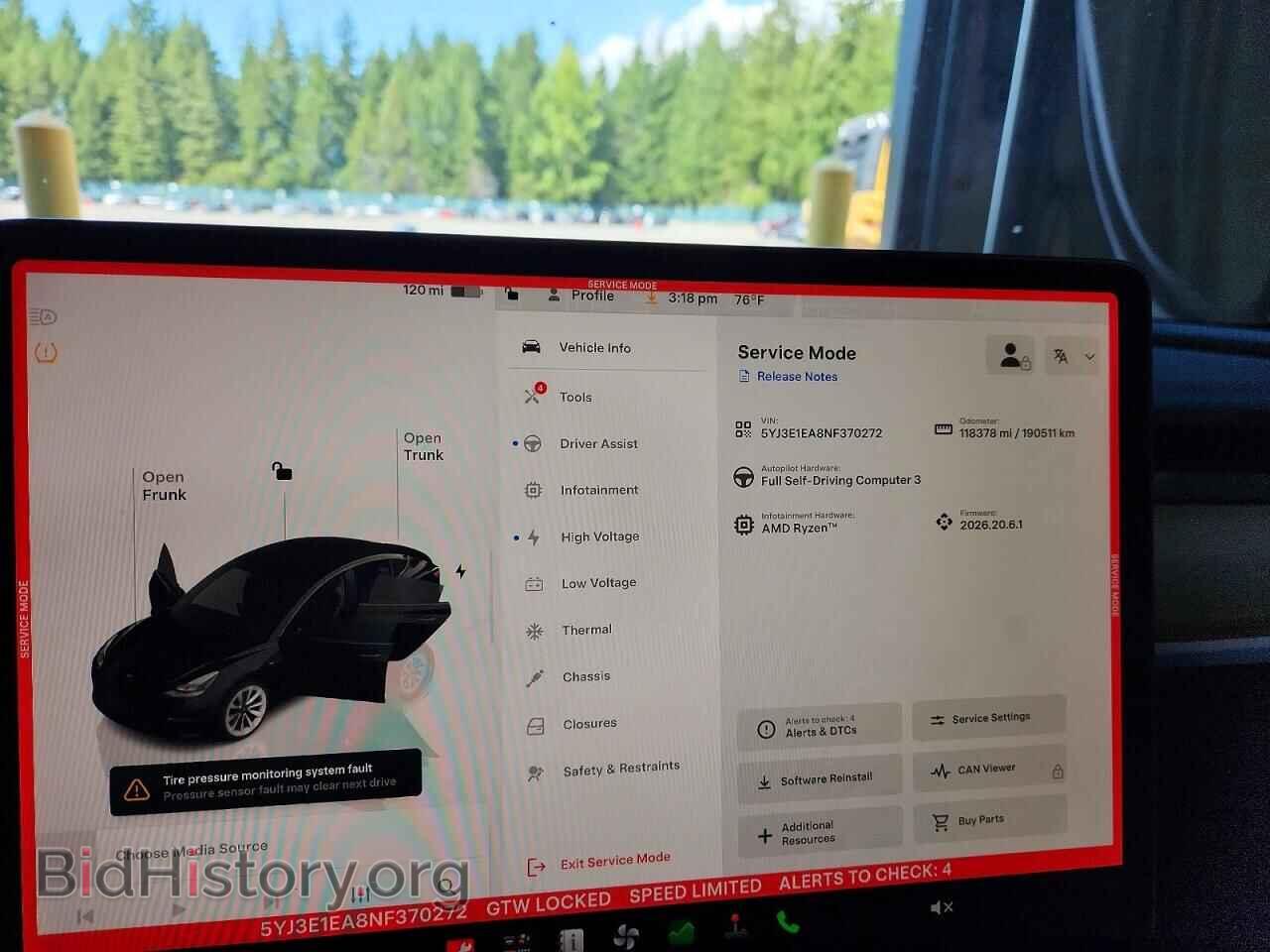 2022 TESLA MODEL 3 - VIN: 5YJ3E1EA8NF370272 - Фото 8