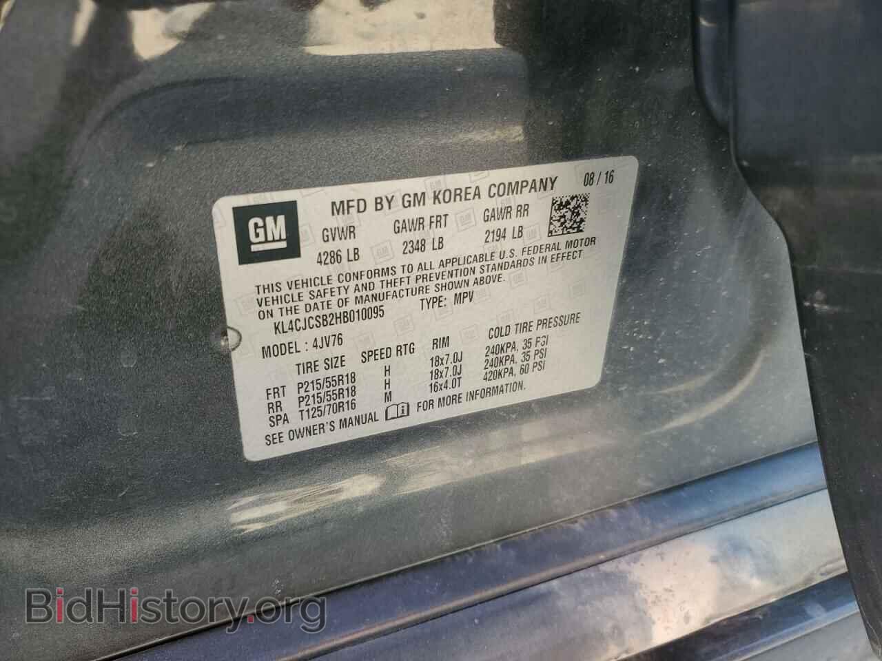 2017 BUICK ENCORE - VIN: KL4CJCSB2HB010095 - Photo 13