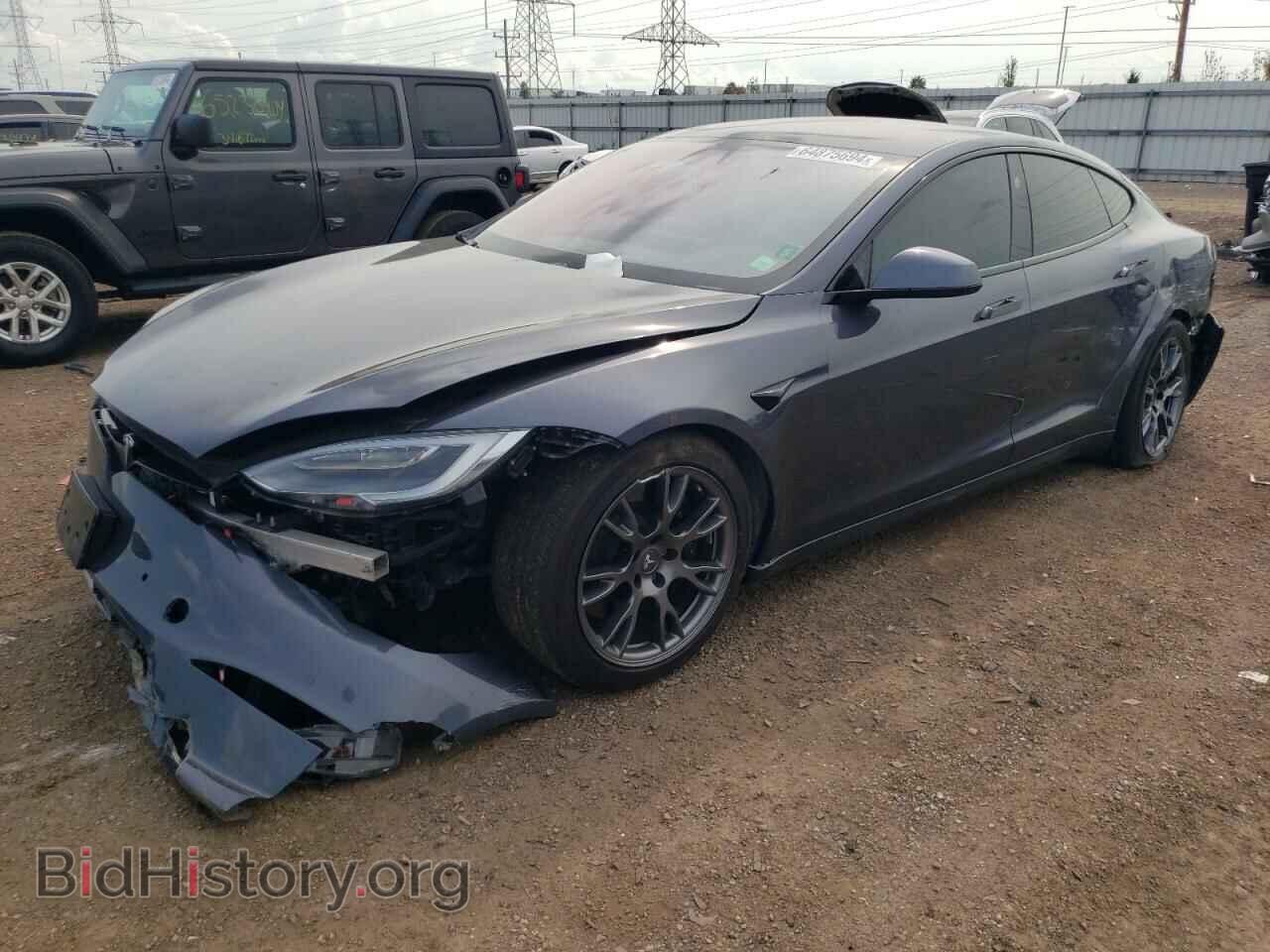Photo 5YJSA1E57MF443561 - TESLA MODEL S 2021