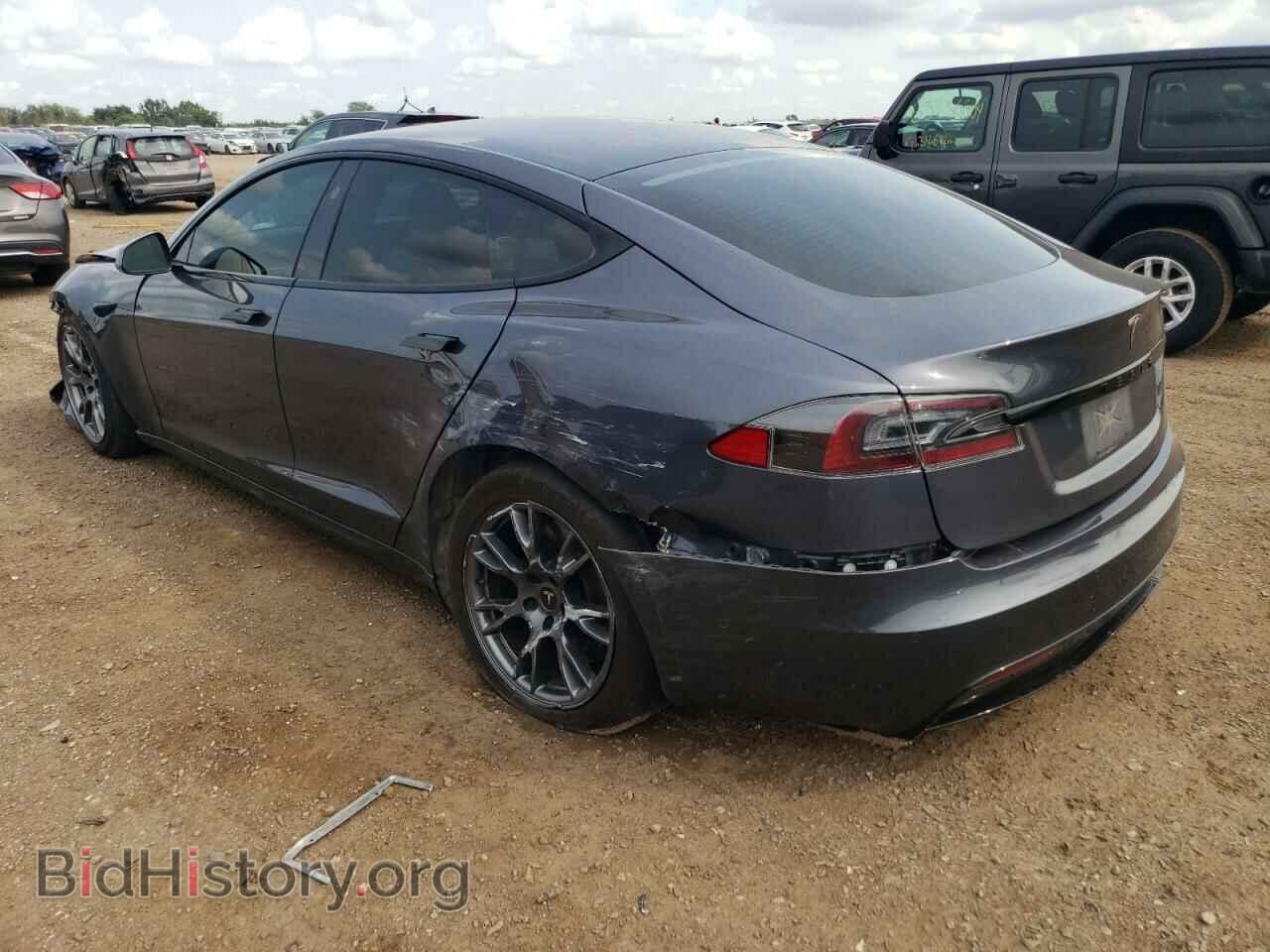2021 TESLA MODEL S - VIN: 5YJSA1E57MF443561 - Фото 2