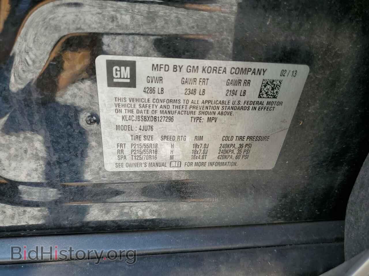 2013 BUICK ENCORE - VIN: KL4CJBSBXDB127296 - Photo 13