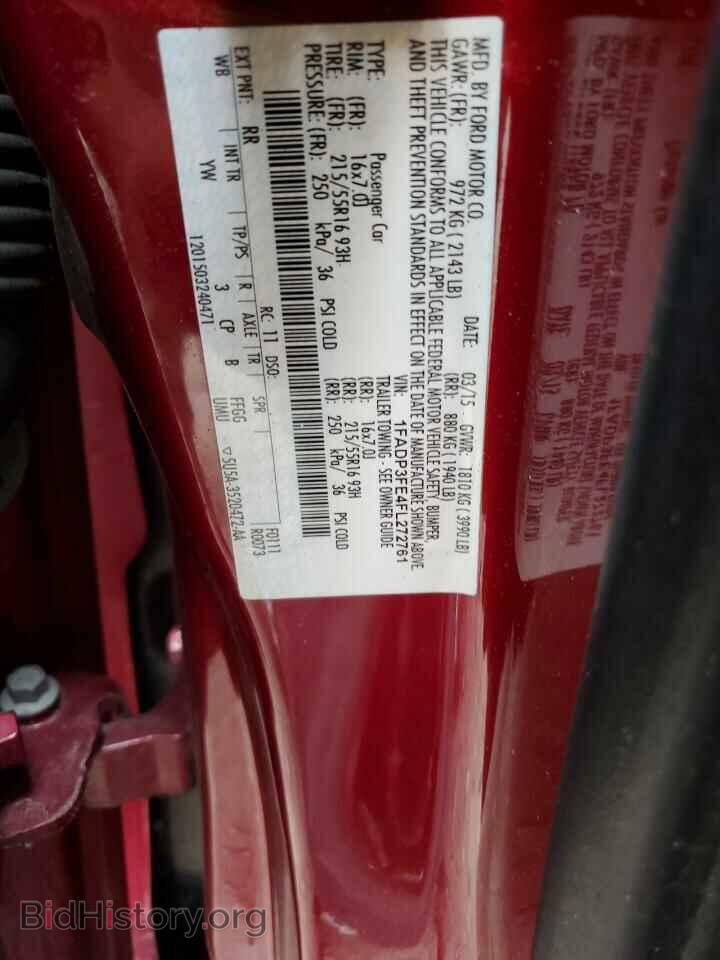 2015 FORD FOCUS - VIN: 1FADP3FE4FL272761 - Фото 12