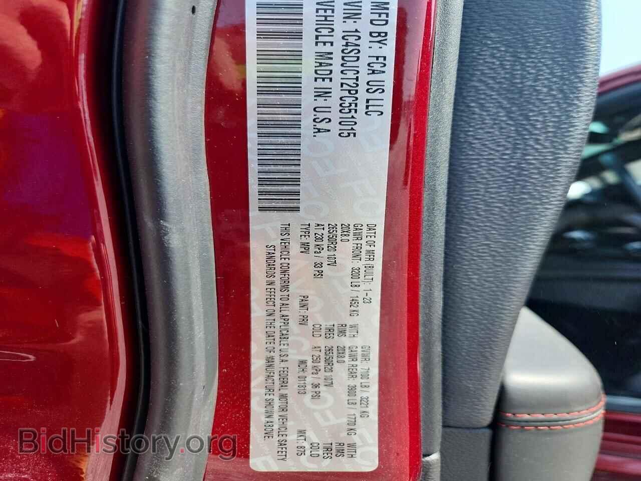 2023 DODGE DURANGO - VIN: 1C4SDJCT2PC551015 - Фото 14