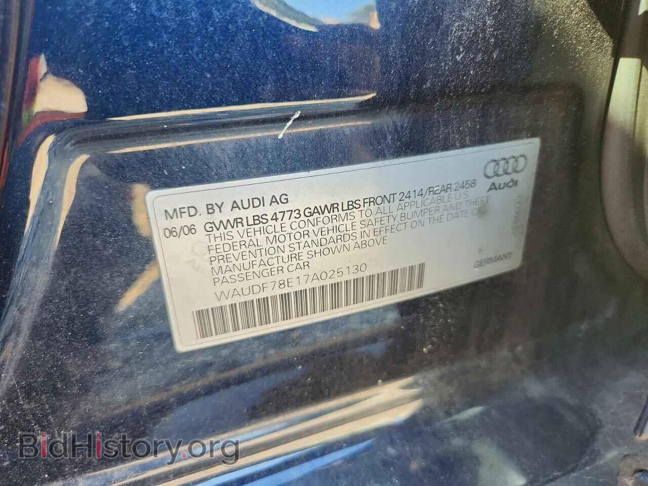 2007 AUDI A4 - VIN: WAUDF78E17A025130 - Photo 12