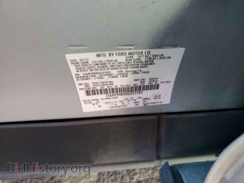 2013 Ford TAURUS (VIN 1FAHP2H89DG221992) — photo 10 of 10