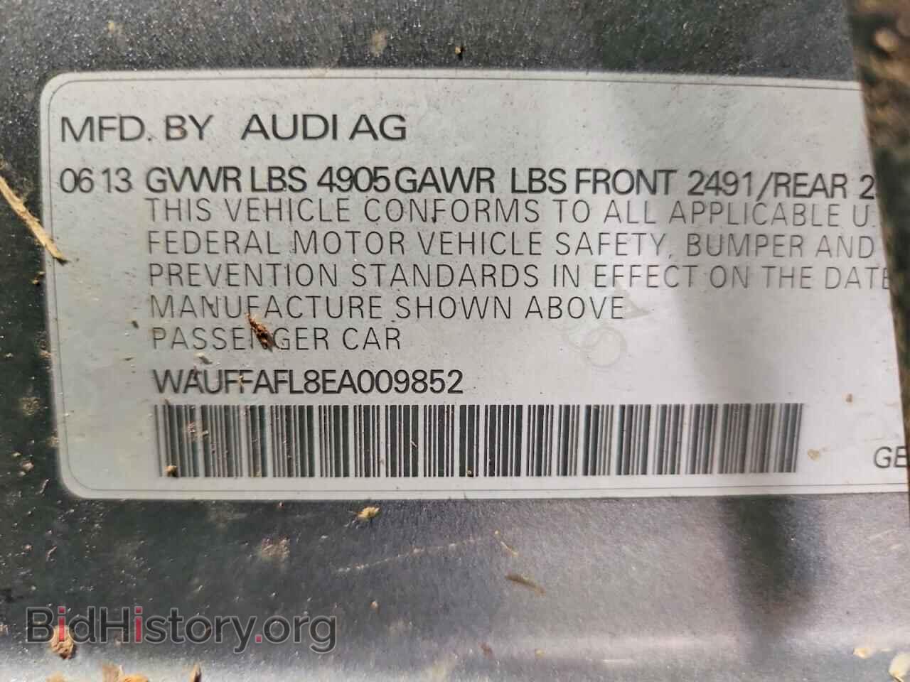 2014 AUDI A4 - VIN: WAUFFAFL8EA009852 - Photo 12