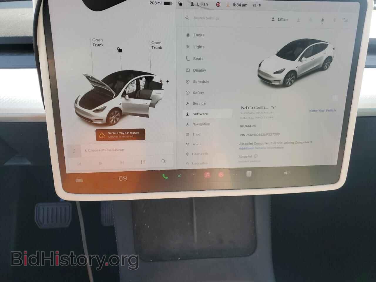 2022 TESLA MODEL Y - VIN: 7SAYGDEE2NF337386 - Фото 9