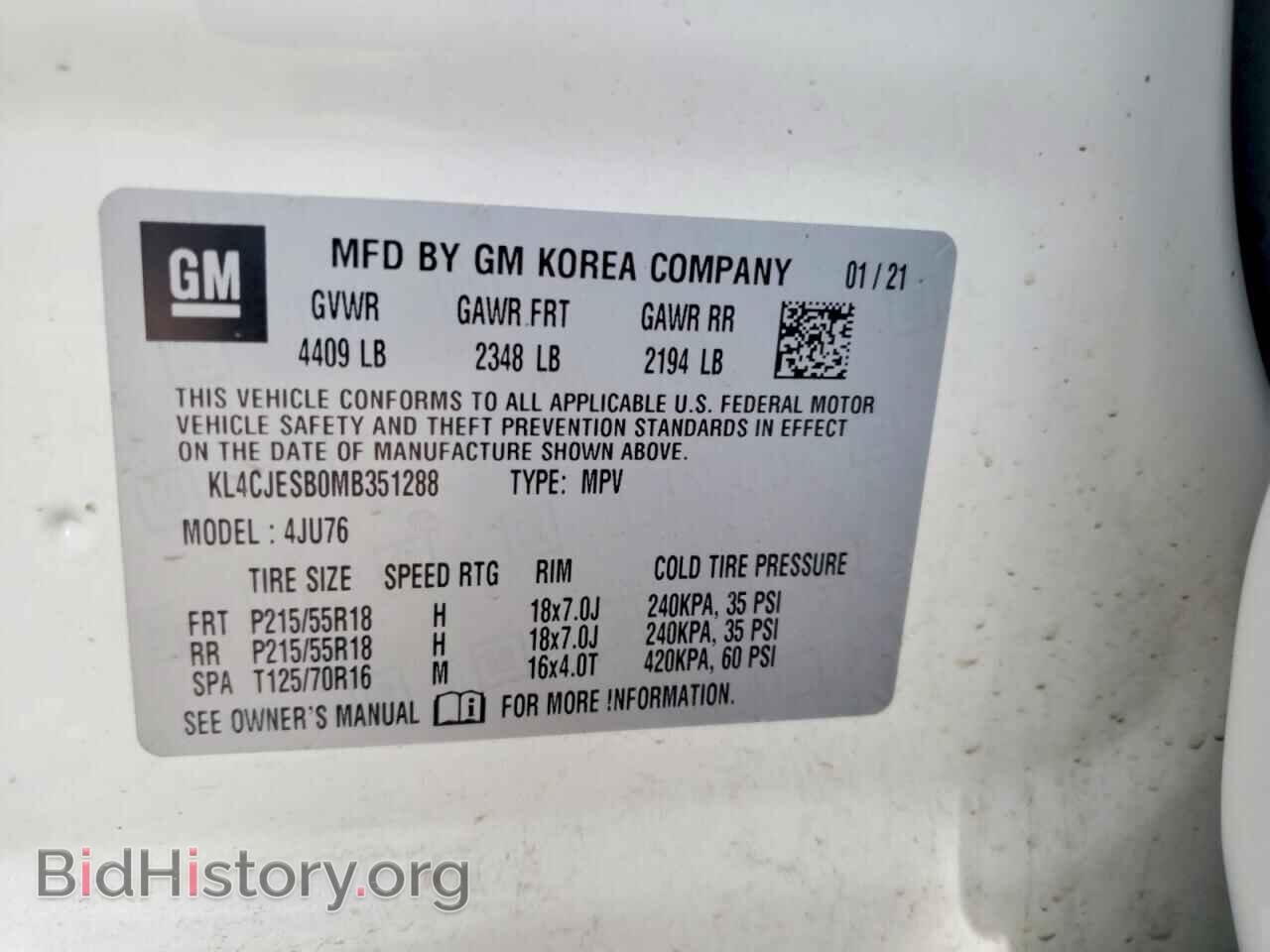 2021 BUICK ENCORE - VIN: KL4CJESB0MB351288 - Photo 13