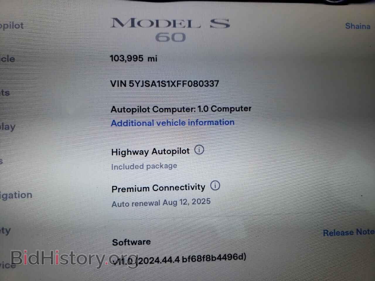 2015 TESLA MODEL S - VIN: 5YJSA1S1XFF080337 - Photo 9