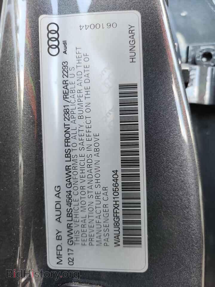 2017 AUDI A3 - VIN: WAUJ8GFFXH1056404 - Фото 12